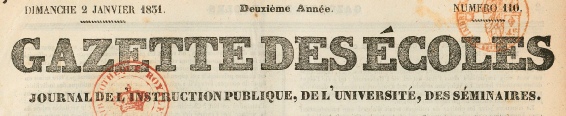 Gazette des écoles 2 janvier 1831.jpg